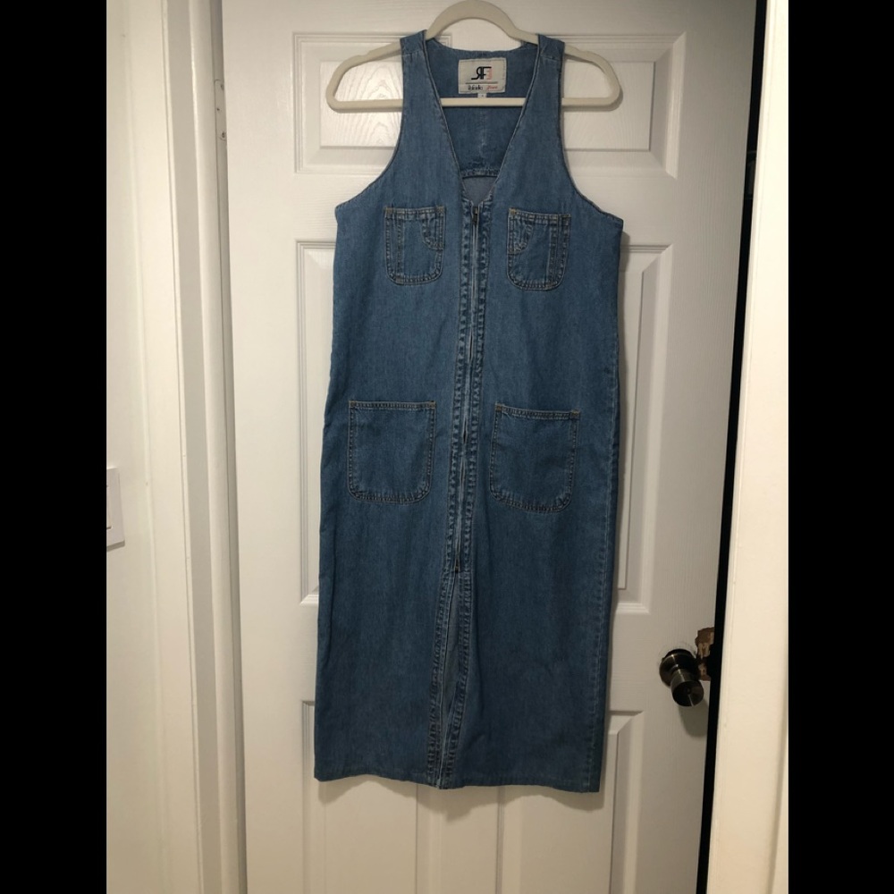 - Rafaela, size S;  vintage 90s cotton blue dress
